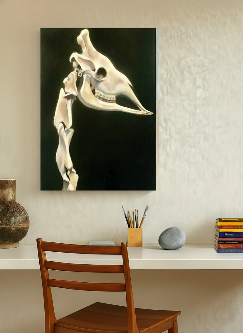 Giraffe Head - Canvas Print