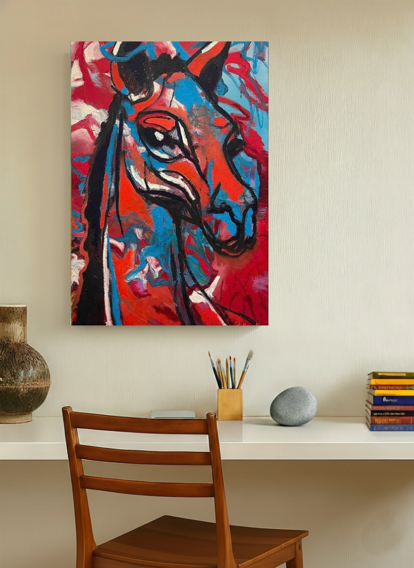 Patriotic Llama - Canvas Print