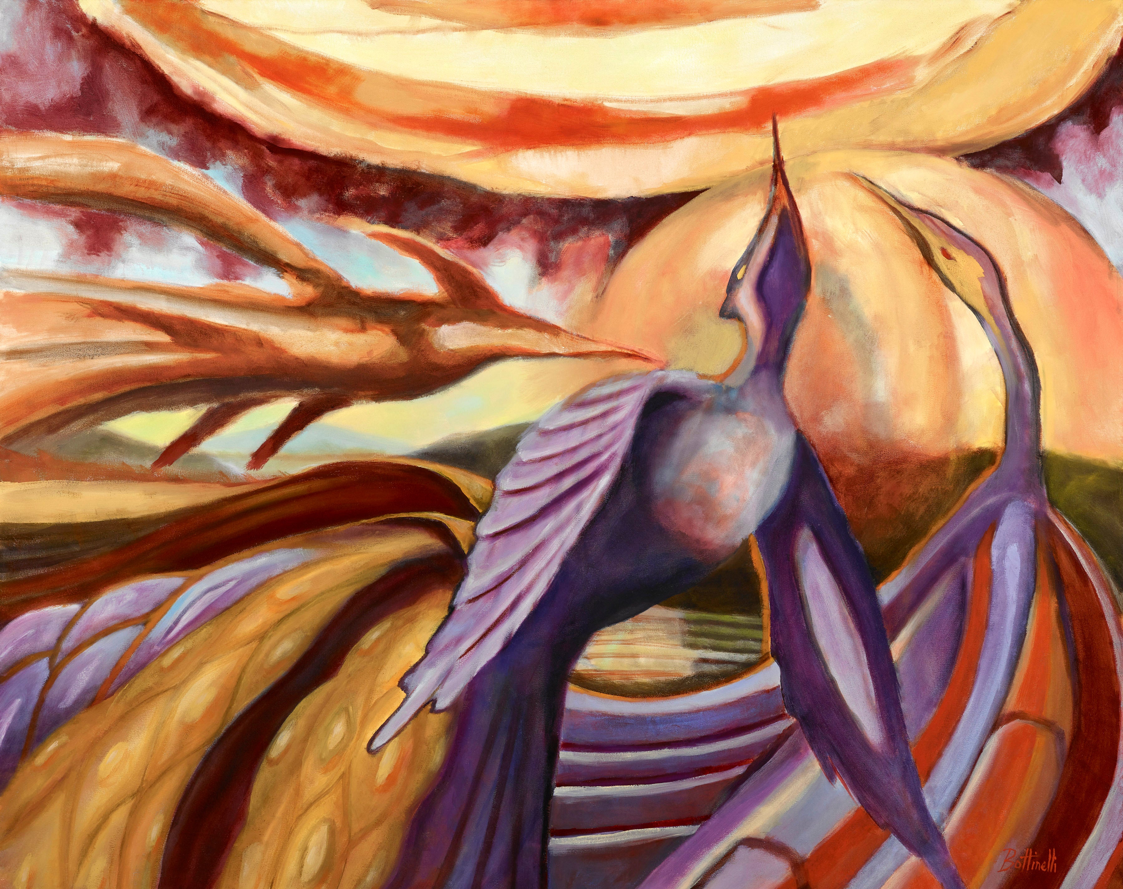 Stages of a Phoenix - Canvas Print