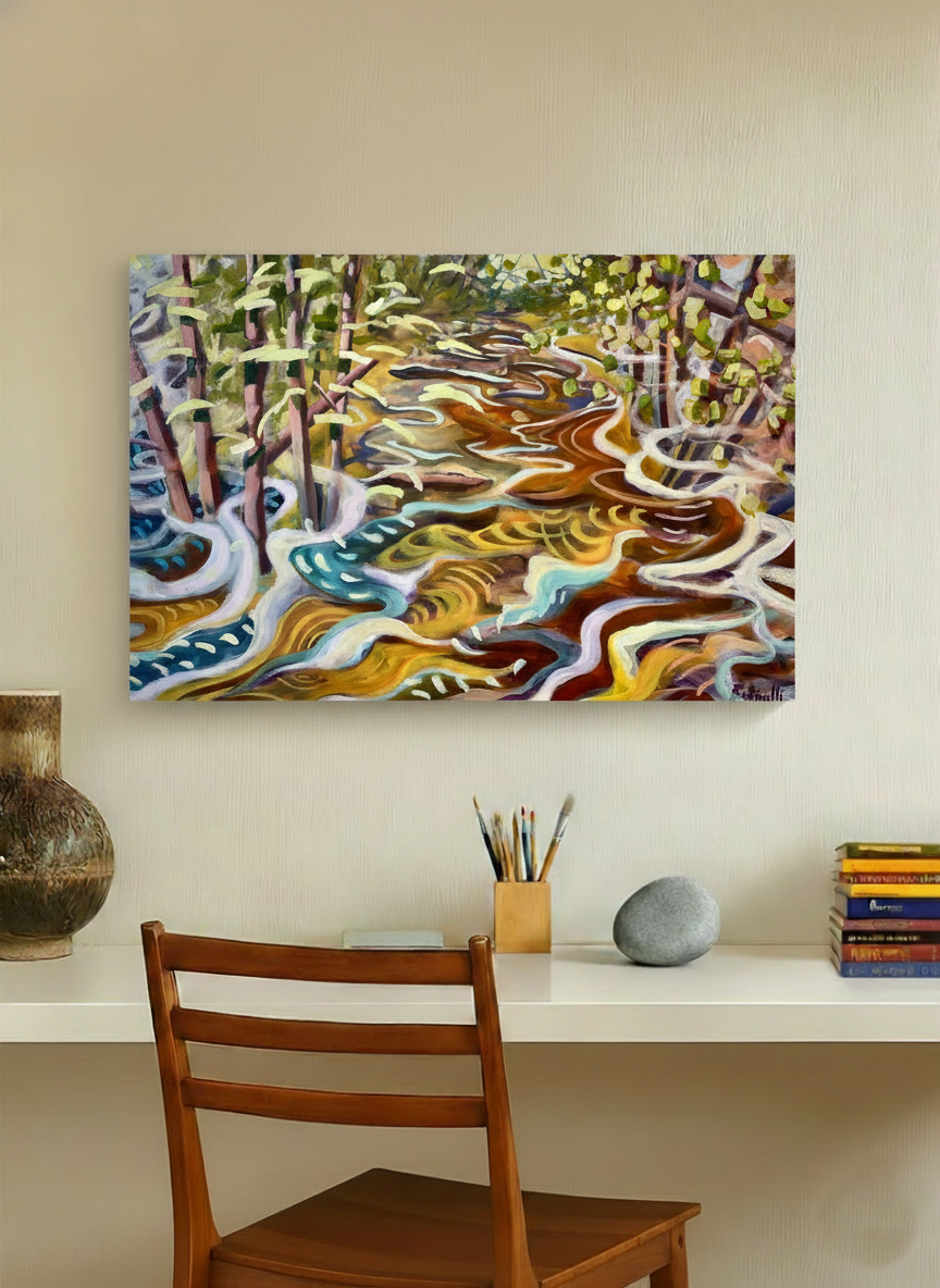 The River and Helene - Canvas Print