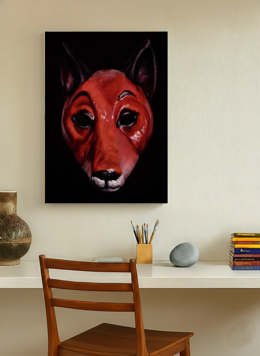 Fox Mask - Canvas Print