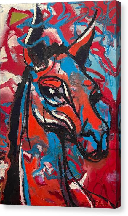 Patriotic Llama - Canvas Print