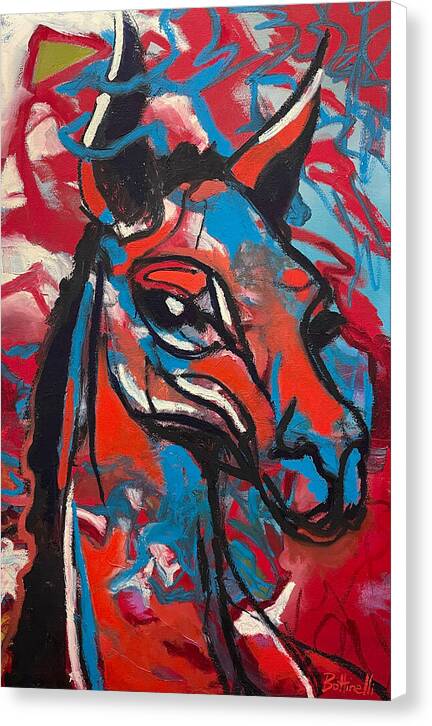 Patriotic Llama - Canvas Print