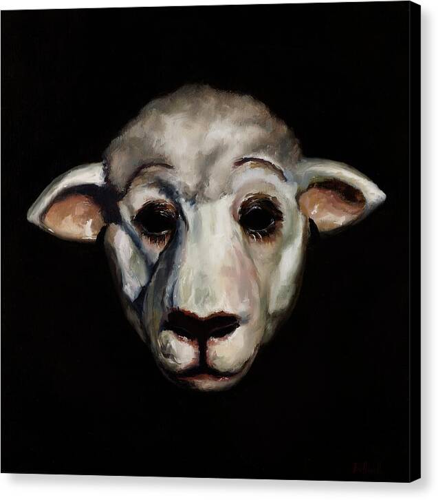 Sheep Mask - Canvas Print
